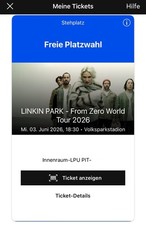 Linkin Park LPU Pit Ticket - 1. Reihe - Hamburg 03.06.26 - From Zero World Tour