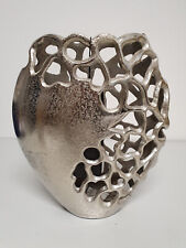 Blumenvase  Vase   Alu Nickel