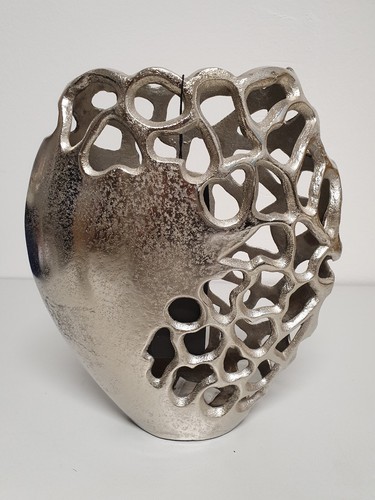 Blumenvase vase alu nickel - vase,