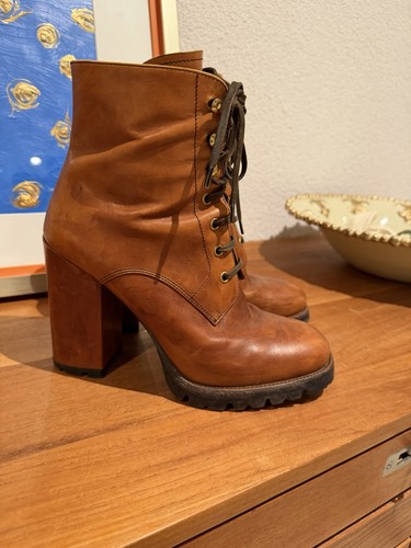 Prada leder stiefeletten - prada, –