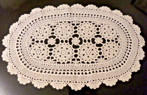 Ovale tischdecke handarbeit - ovale,