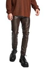 Herren Braun Lederhose 100%