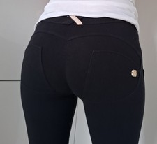 Freddy wr up Pant M 38 Schwarz Push-up Reg Waist Leggings Top Zustand 