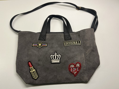 Tolle leder tasche grau - leder,