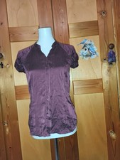 HUGO by Hugo Boss Bluse Damen Oberteil Hemd Hemdbluse Gr. EU 36 seide