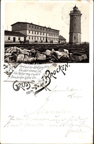 Litho brocken nationalpark - brocken,
