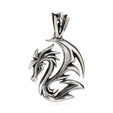  Gotischer Drache Amulett 925