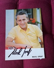 Autogrammkarte mit Original-Unterschrift *MAXL GRAF*