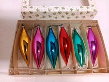 50erJahre Original bunte Weihnachts-Deko Eiszapfen , Lauscha