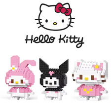 Hello Kitty Kuromi Bricks Bausteine Lego Kinder Weihnachten Geschenk Spielzeug