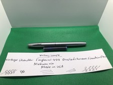 Vintage Sheaffer Imperial 444 Brushed Steel CT Füllfederhalter mit Patrone