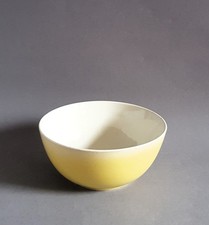 Keramik Schale - Schüssel - hellgelb, weiß auslaufend - Torgau  - ca. 1950