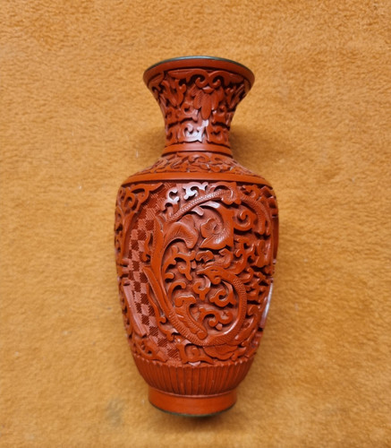 Japanische rotlack vase - japanische,