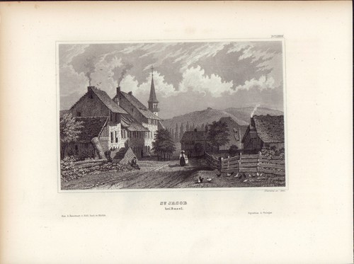 Original stahlstich 1850 st - original,