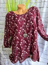 Sheego Bluse Tunika Chiffon