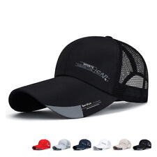 Herren Baseball Cap Sommer Atmungsaktiv Sonnenschutz Sport Golf Tennis Hut  /