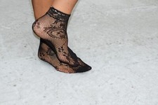 5 Paar Damen Nylon Netz Socken