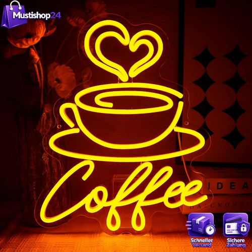 Led neon schild kaffee - neon,