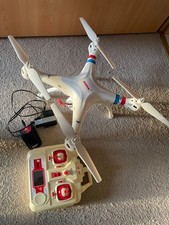 syma Quadrocopter mit Kamera Fernbedienung Ladestadion Drohne ohne Akku defekt