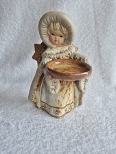 Weihnachtsengel Keramik für Teelicht