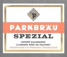 Bieretikett Parkbrauerei AG