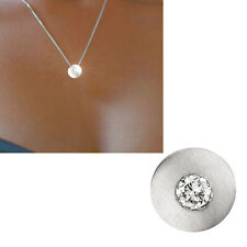 Anhänger 950 echt Platin mattiert Diamant Kettenanhänger rund flach 9,8 mm 3,3g