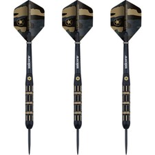 Unicorn Steel Darts Top Brass 3 Schwarz/Gold Steeltip Dart Steeldart 21 g NEU