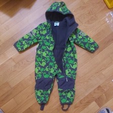 Softshell overall leicht angeraut Einteiler Gr 80 Reißverschluss für draußen