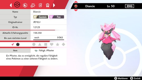 Shiny diancie 6iv lvl - 6iv,