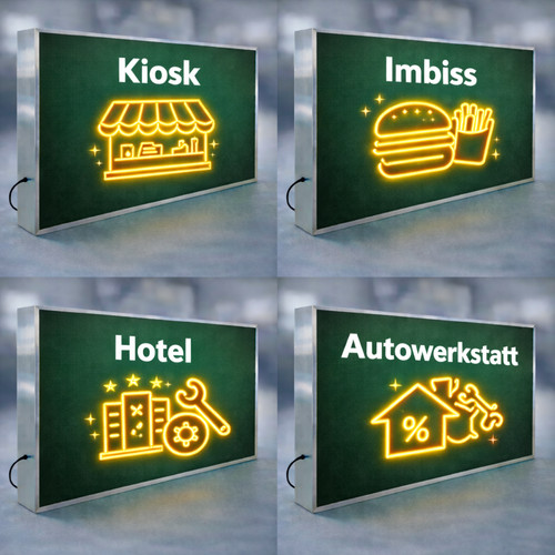 Leuchtkasten led werbung - led,