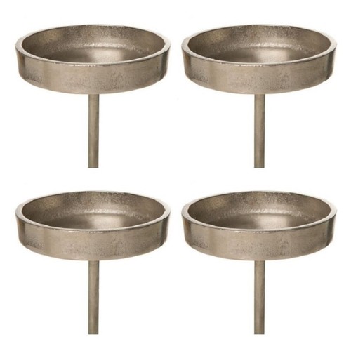 Kerzenpick 4er set aluminium - 4er,