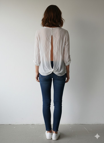 Süße rückenfreie boho bluse - süße,