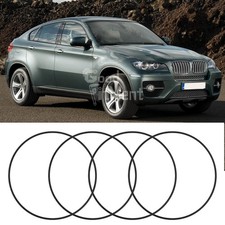 4 Stück 18 19 20 Zoll Auto Felgenschutz Ring Schwarz/Rot Für X6 E71 F16 G06