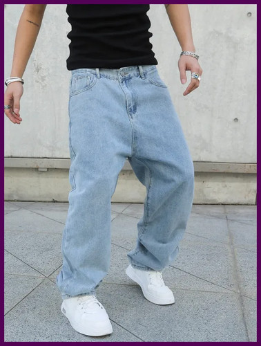 Men baggy jeans wide - wide, leg