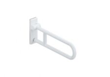 HEWI mobiler Stützklappgriff,drehbar, L:700mm reinweiß