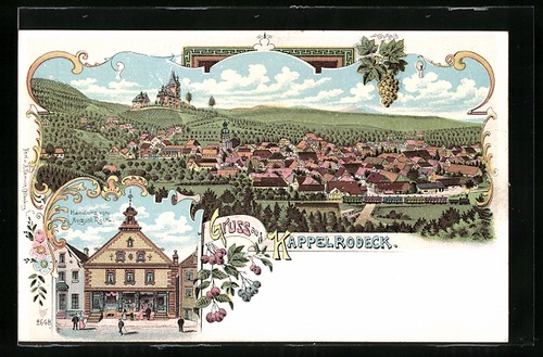 Lithograph kappelrodeck plot - lithograph,