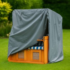Strandkorbhülle 125cm – wasserdichte Oxford 600D Abdeckung, winterfest