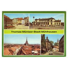 AK Thomas-Müntzer-Stadt Mühlhausen / Karl-Marx-Platz, Bahnhof, Inneres Frauentor