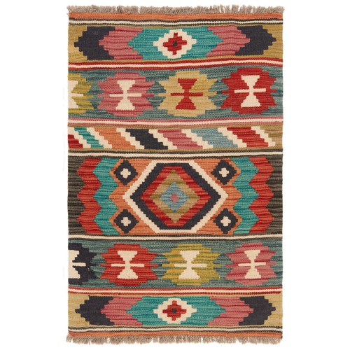 Kelim afghan 90x60 - afghan,
