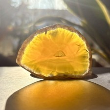 Achatscheibe Gelb Druse |