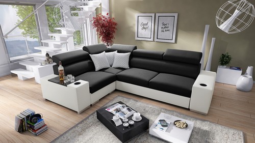 Eckcouch mit bettfunktion - mit,
