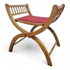 Vintage X Frame Hocker -