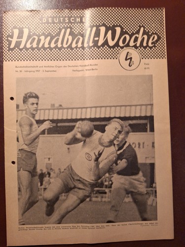 Handballwoche 1957 hefte 36 - handballwoche, 1957,