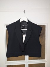 Zara weste schwarz - schwarz, top