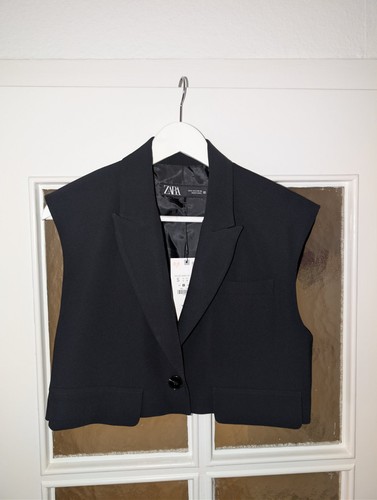 Zara weste schwarz top - weste,