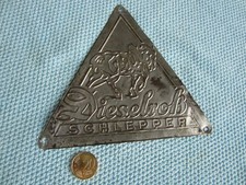 DIESELROSS SCHLEPPER TRAKTOR SCHILD ORIGINAL ALT !! FENDT EMBLEM TREKKER ALU