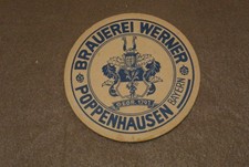 Bierdeckel ,  Brauerei Werner Poppenhausen