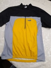 Herren Bike shirt, Funktions shirt, Fahrrad, Größe S, gelb-schwarz-grau