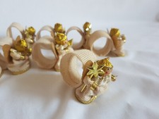 10 Serviettenringe Figure Engel aus Stoff Weihnachtringe