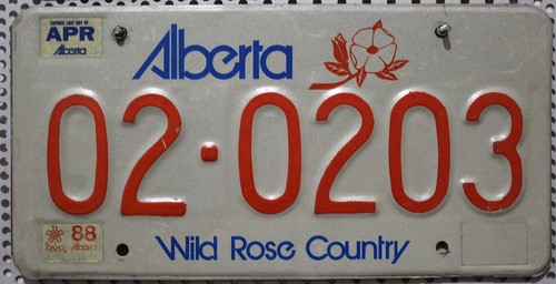 Nummernschild alberta - nummernschild,